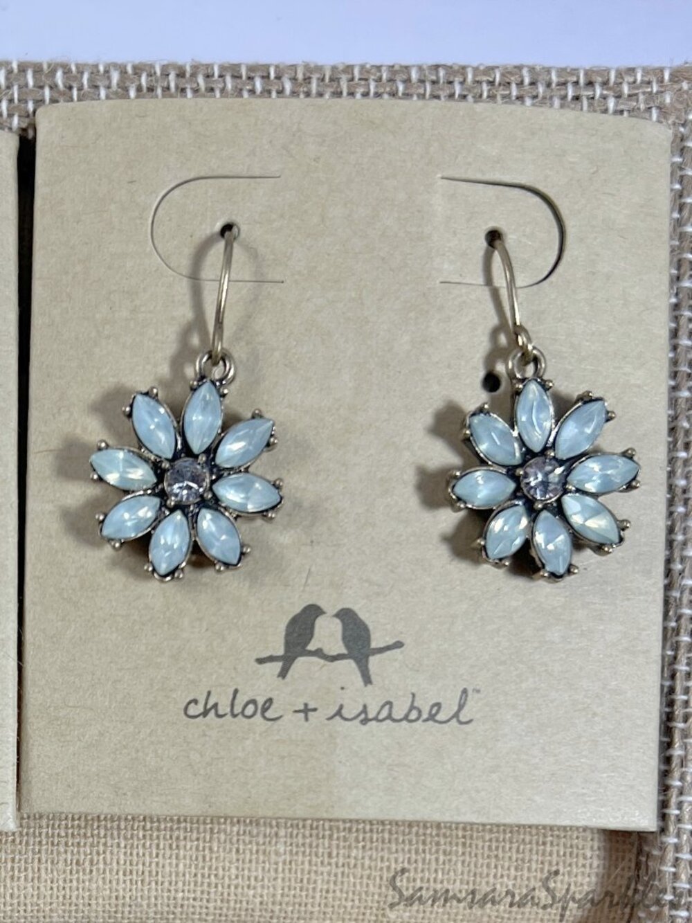 Chloe + Isabel Six-piece Light Blue & Bronze Floral Jewlery Set - Picture 7 of 8